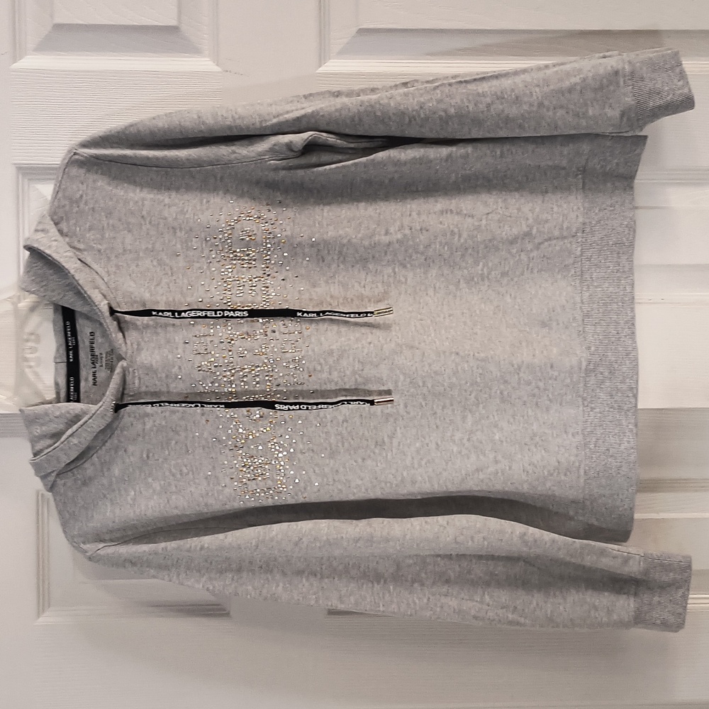 Karl Lagerfeld Paris Studded Hoodie Size S
